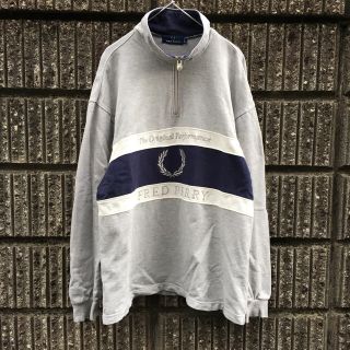 フレッドペリー(FRED PERRY)の90’s old FRED PERRY ハーフジップスウェットトレーナー(スウェット)