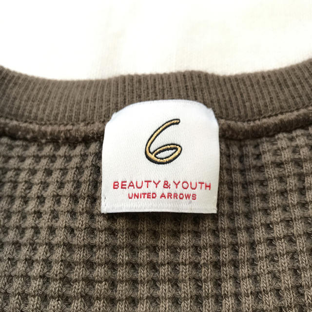 BEAUTY&YOUTH UNITED ARROWS(ビューティアンドユースユナイテッドアローズ)のBeauty and youth ROKU 7分丈サーマル カーキ レディースのトップス(カットソー(長袖/七分))の商品写真