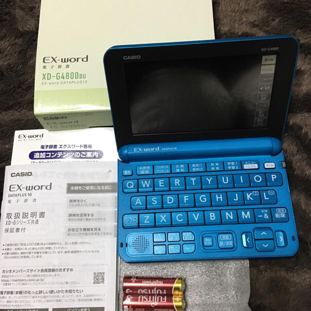 CASIO カシオ 電子辞書 エクスワード 高校生モデル XD-G4800BU の通販 by 万屋's shop｜カシオならラクマ