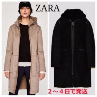 ザラ(ZARA)のZARAフェイクボアコート XS(ムートンコート)