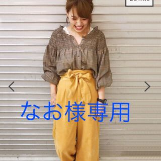 ダブルクローゼット(w closet)のw closet☆チェック柄シャーリングブラウスと(シャツ/ブラウス(長袖/七分))