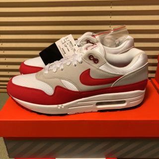 ナイキ(NIKE)のNIKE AIR MAX 1 ANNIVERSARY 27.5cm 白赤 OG(スニーカー)