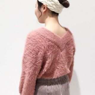 ダブルクローゼット(w closet)の新品 w closet 2wayフェザーニットプルオーバー(ニット/セーター)