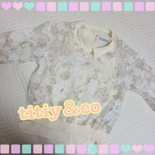 ティティアンドコー(titty&co)のtitiy&co♡シースルートップス(Tシャツ(長袖/七分))