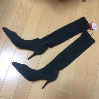 ザラ(ZARA)のZARA ニーハイ ソックス ブーツ(ブーツ)