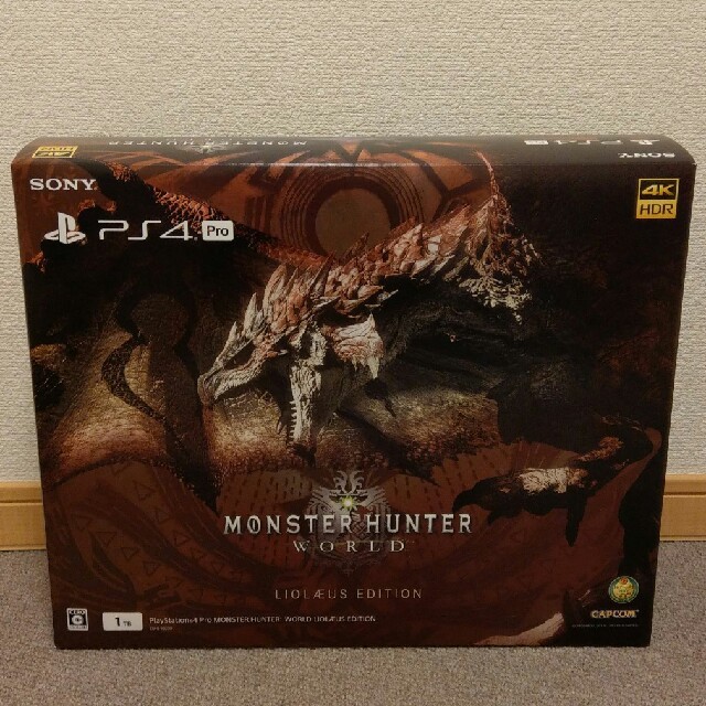 新品 未使用 モンスターハンター ワールド オレウスエディション PS4 pro