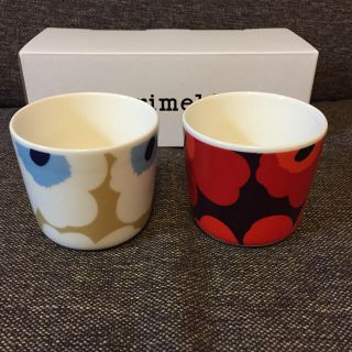 マリメッコ(marimekko)のyu様専用 新品 未使用 マリメッコ ラテマグ 4種 ウニッコ (グラス/カップ)