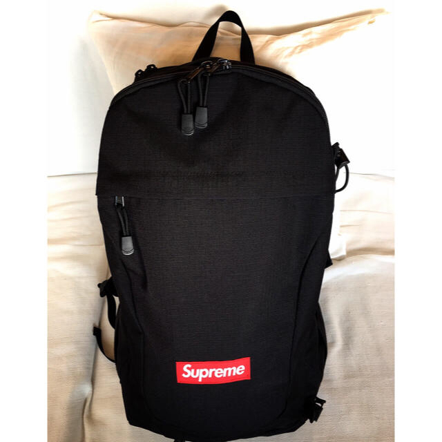 『4年保証』 Supreme - black boxlogo backpack 12AW supreme バッグパック/リュック