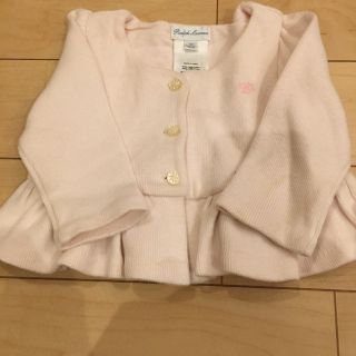 ラルフローレン(Ralph Lauren)のラルフローレン 女の子 カーディガン ピンク コットン(カーディガン/ボレロ)