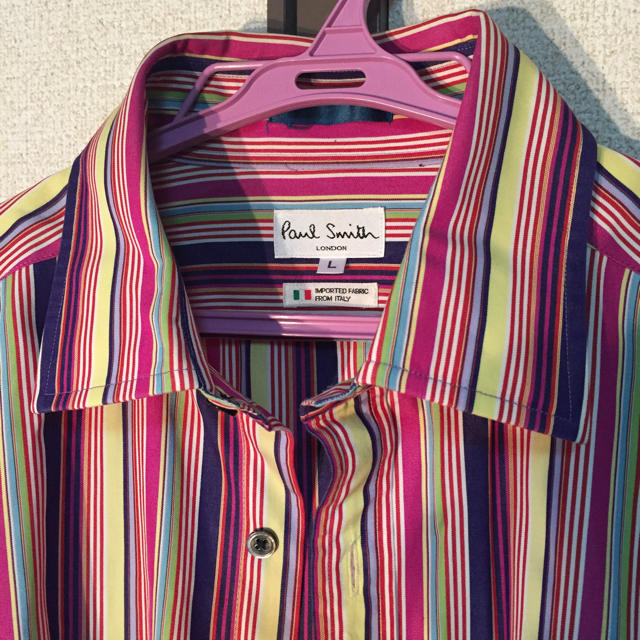 Paul Smith(ポールスミス)の美品 ポールスミス デザインシャツ ストライプシャツ メンズのトップス(シャツ)の商品写真
