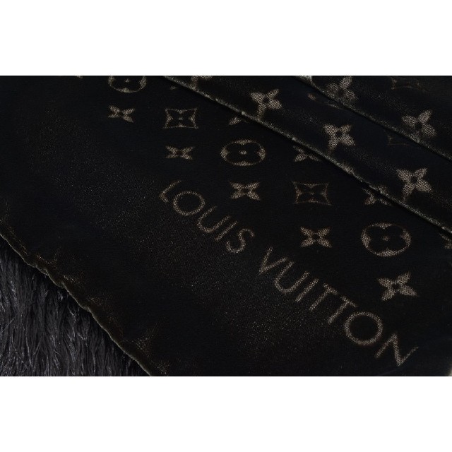 LOUIS VUITTON(ルイヴィトン)の極美品 ベロアマフラー エシャルプ ブルール ベルベット ルイヴィトン ストール レディースのファッション小物(マフラー/ショール)の商品写真
