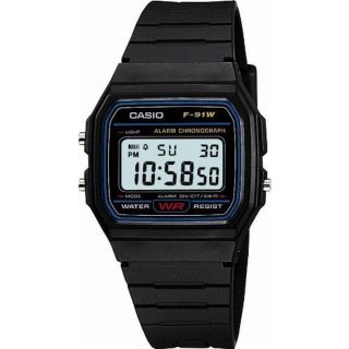 最安値！チープカシオ CASIO F-91W-1JF 腕時計(腕時計(デジタル))