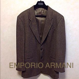 エンポリオアルマーニ(Emporio Armani)の美品/エンポリオ アルマーニ＊カシミア混ジャケット(テーラードジャケット)