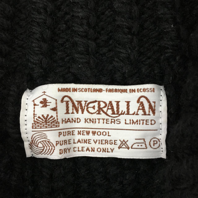 INVERALLAN （インバーアラン）　茶タグ　英国製　3A カーディガン　ネイビー【A31113-007】