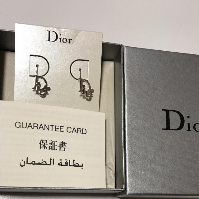 Dior ピアス シルバー 保証書付き | フリマアプリ ラクマ