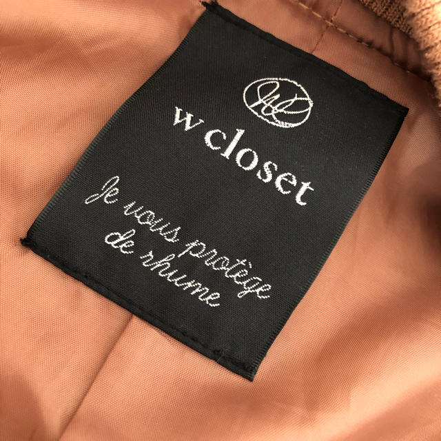 w closet(ダブルクローゼット)のコーデュロイ ブルゾン（w closet）ブラウン レディースのジャケット/アウター(ブルゾン)の商品写真