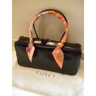 フォクシー(FOXEY)の卒入園にも！美品　FOXEY  マディソンバッグ　ダークブラウン(ハンドバッグ)