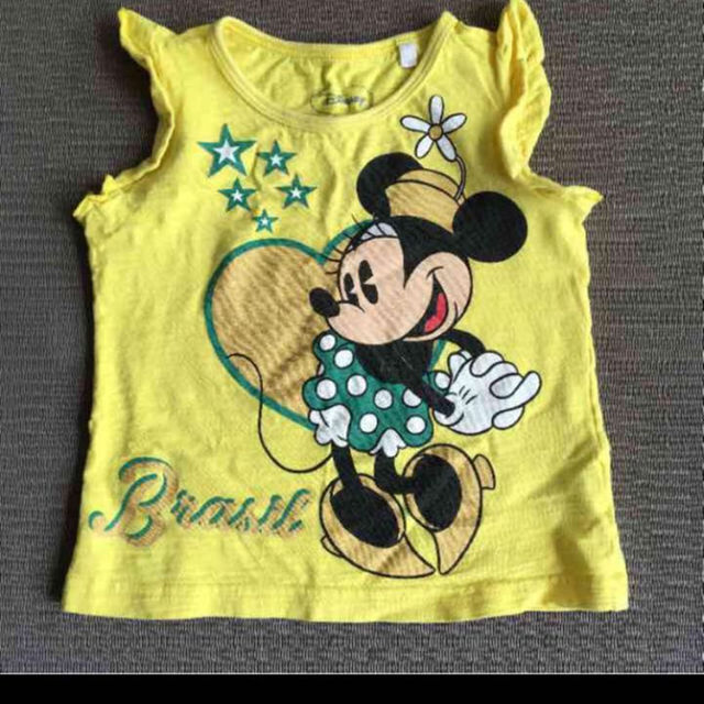 Disney(ディズニー)のディズニー♡ミニーマウス、フリル付きタンクトップ キッズ/ベビー/マタニティのキッズ服女の子用(90cm~)(その他)の商品写真