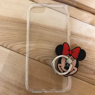 ディズニー(Disney)のiPhone7ケース ミニーバンカーリング(その他)