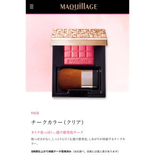 マキアージュ(MAQuillAGE)のマキアージュ チーク&ウォータリールージュ(口紅)