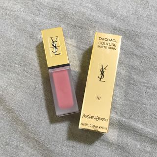 イヴサンローランボーテ(Yves Saint Laurent Beaute)のYSL イヴ・サンローラン タトワージュクチュール16 リップ口紅マット(口紅)