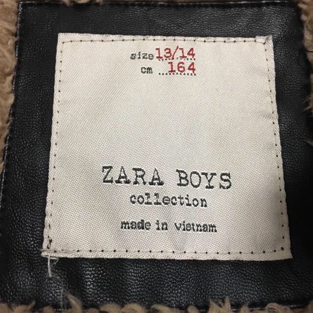 ZARA KIDS(ザラキッズ)のZARA BOYS 164㎝ フェイクレザー 黒 キッズ/ベビー/マタニティのキッズ服男の子用(90cm~)(パンツ/スパッツ)の商品写真