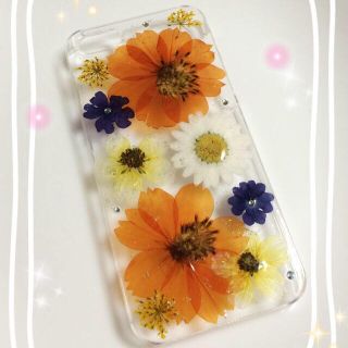 174☆お花いっぱいiPhoneケース⑧(モバイルケース/カバー)