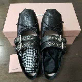 ミュウミュウ(miumiu)の※値下げ※　miu miu(ミュウミュウ) バレエシューズ(バレエシューズ)