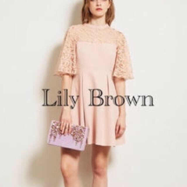 Lily Brown(リリーブラウン)のリリーブラウン レースワンピ レディースのワンピース(ひざ丈ワンピース)の商品写真