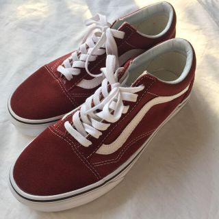 ヴァンズ(VANS)の【ちはる様専用】vans オールドスクール  新品未使用 24 バーガンディ(スニーカー)