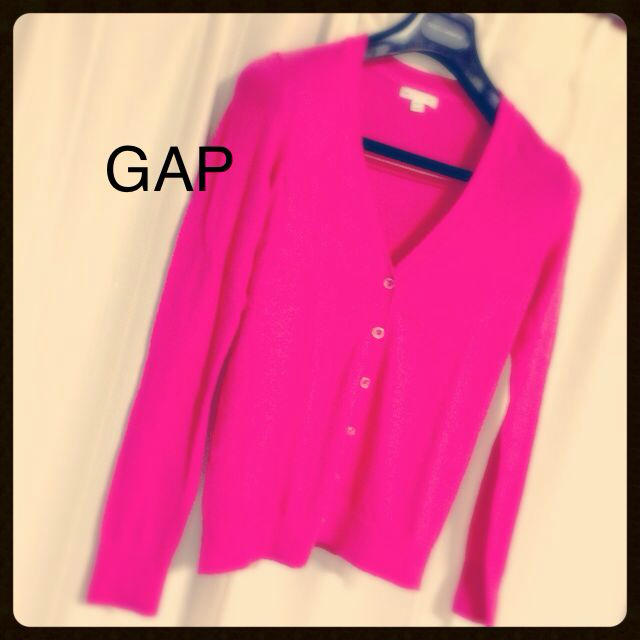 GAP(ギャップ)のピンク カーディガン レディースのトップス(カーディガン)の商品写真