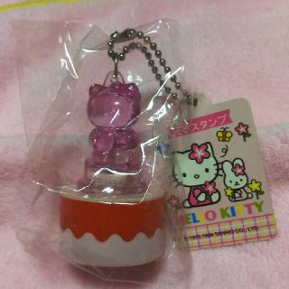 ハローキティ(ハローキティ)の★送料無料★HELLO KITTY♡スタンプキーホルダー♡(キャラクターグッズ)