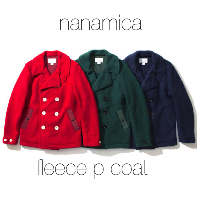 nanamica(ナナミカ)のセール！nanamica グリーン フリースPコート メンズのジャケット/アウター(ピーコート)の商品写真