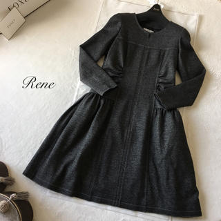 ルネ(René)の【美品】Rene ルネ フロントジップ ワンピース / フォクシー(ひざ丈ワンピース)