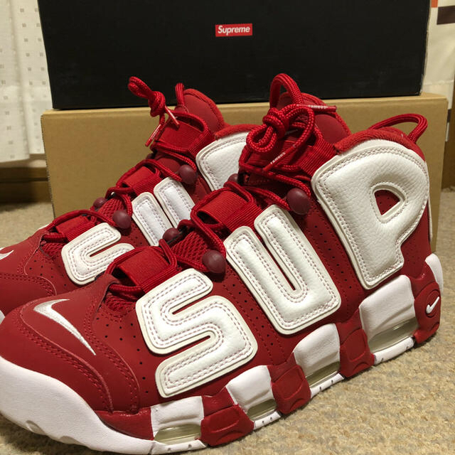 Supreme(シュプリーム)のおさま〜る様専用 NIKE Air more uptempo supreme  メンズの靴/シューズ(スニーカー)の商品写真