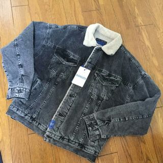 ザラ(ZARA)の大人気商品！Zara ボアデニムジャケット グレーL(Gジャン/デニムジャケット)