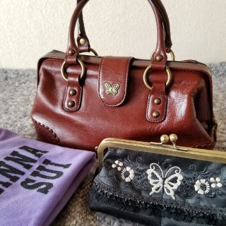 ANNA SUI - ANNA SUI 本革ハンドバッグ (アナスイ)の通販 by