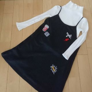 ザラキッズ(ZARA KIDS)のカオリ1979様専用 値下げ！！ZARA KIDS ハイネック&ワンピースセット(ワンピース)