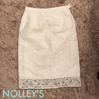ノーリーズ(NOLLEY'S)のNOLLEY'S 花柄レーススカート(ひざ丈スカート)
