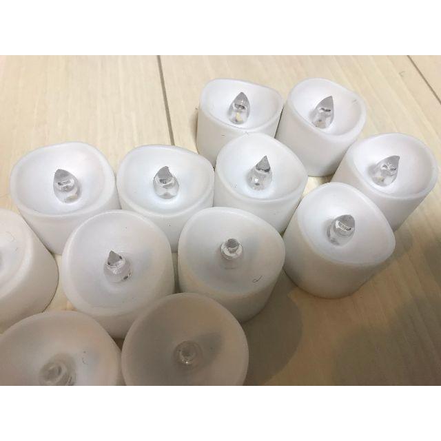 miki様専用　LEDライト　揺らめくティーライトキャンドル12個 ハンドメイドのウェディング(ブーケ)の商品写真