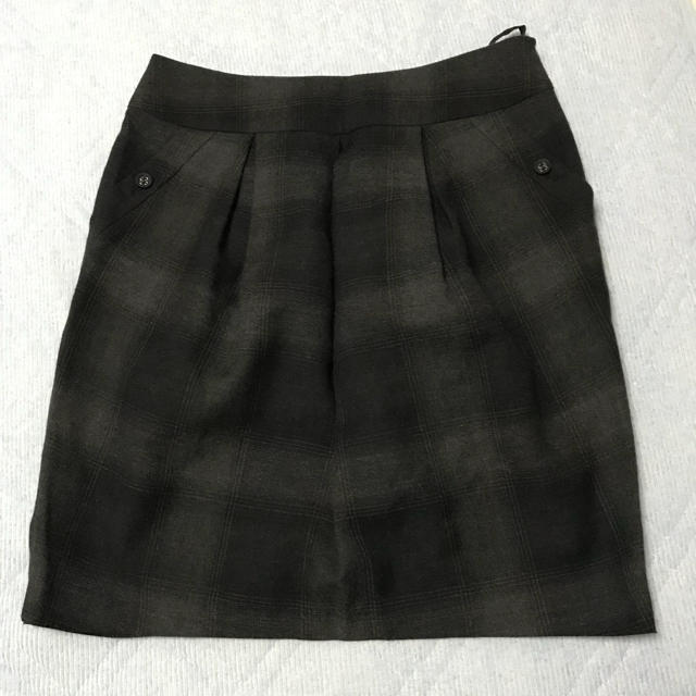 22 OCTOBRE(ヴァンドゥーオクトーブル)の22octobreひざ丈チェックスカート レディースのスカート(ひざ丈スカート)の商品写真