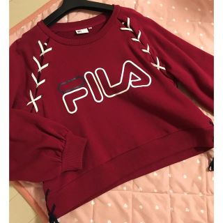 フィラ(FILA)のぽむちゃか♡様2月5日までお取り置き FILA♡レッドトレーナー(トレーナー/スウェット)