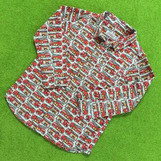 キャスキッドソン(Cath Kidston)の今だけSale美品☆キャスキッドソン☆消防車柄シャツ(110くらい)(ブラウス)