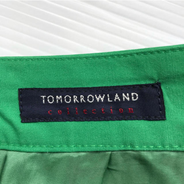 TOMORROWLAND(トゥモローランド)のTOMORROWLAND COLLECTION スカート グリーン 緑 38 レディースのスカート(ひざ丈スカート)の商品写真