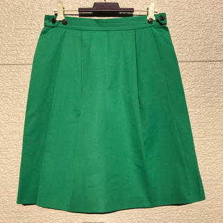 トゥモローランド(TOMORROWLAND)のTOMORROWLAND COLLECTION スカート グリーン 緑 38(ひざ丈スカート)