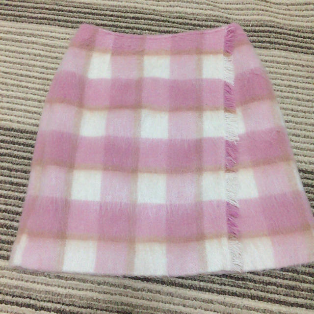 CECIL McBEE(セシルマクビー)のピンクチェックスカート レディースのスカート(ミニスカート)の商品写真