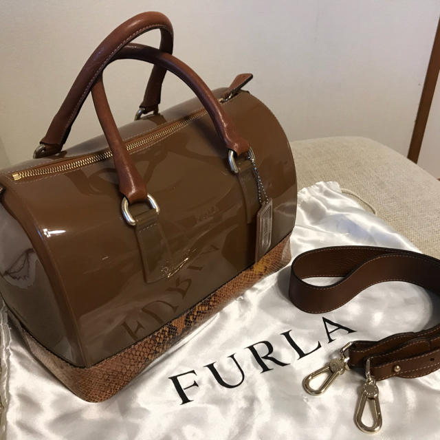 FURLA     2wayパイソンキャンディバック