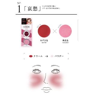 コージーホンポ(コージー本舗)のC-TIVE チークカラー NO.1 哀愁(チーク)