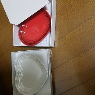 ルクルーゼ(LE CREUSET)のルクルーゼ　ハートプレート　S 2枚入り(食器)