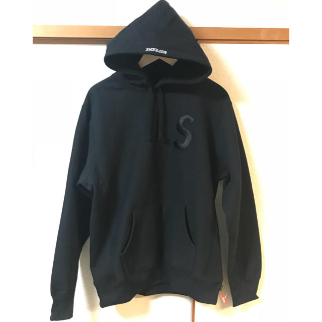 Supreme(シュプリーム)のSupreme Tonal S Logo Hooded Sweatshirt黒L メンズのトップス(パーカー)の商品写真